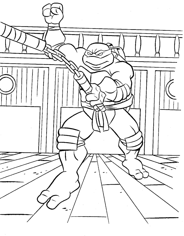 Coloriage 32 Les tortues ninja