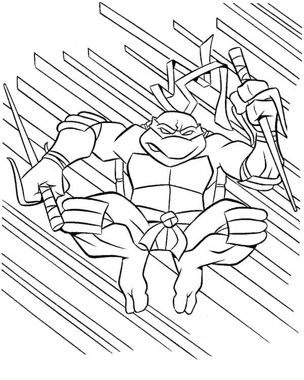 Coloriage 33 Les tortues ninja