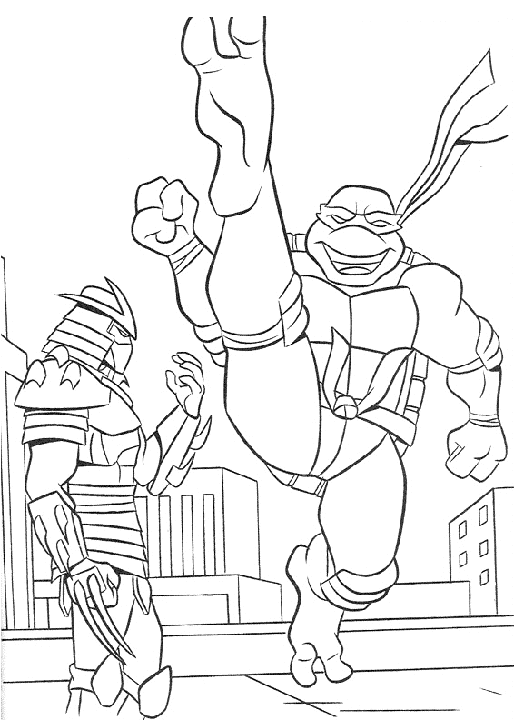 Coloriage 37 Les tortues ninja