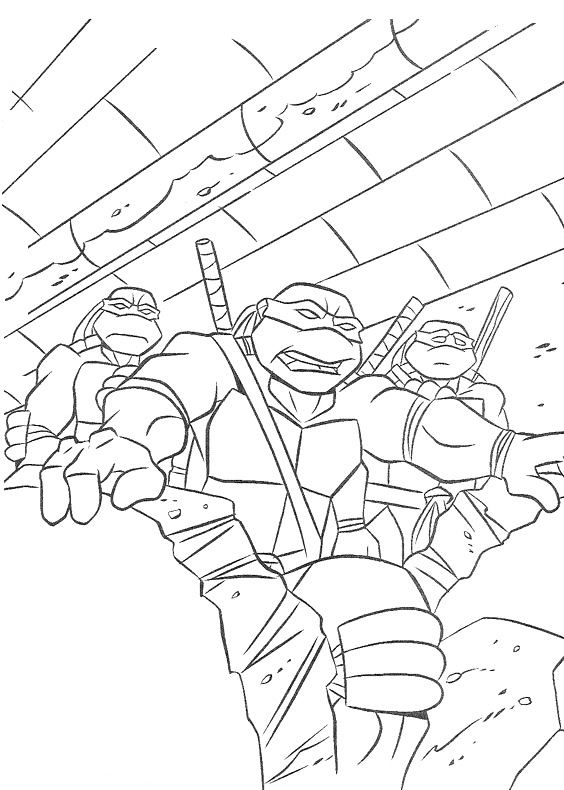 Coloriage 38 Les tortues ninja