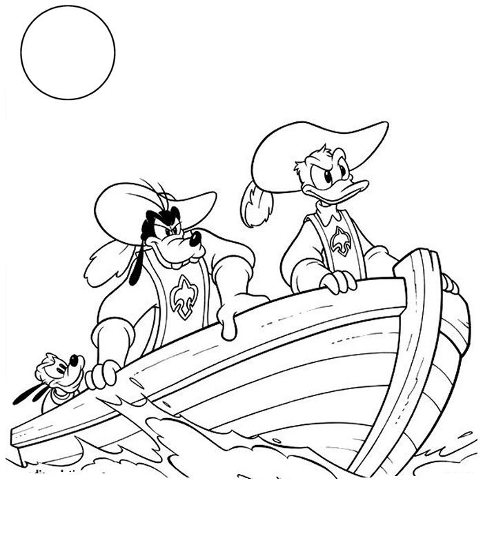 Coloriage 5 Les trois mousquetaires