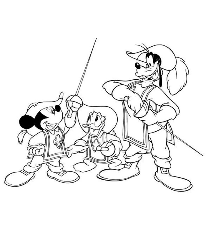 Coloriage 6 Les trois mousquetaires