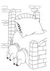 Coloriage Les trois petits cochons 16
