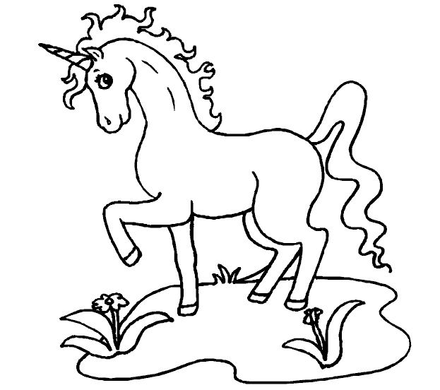 Coloriage 11 Licorne