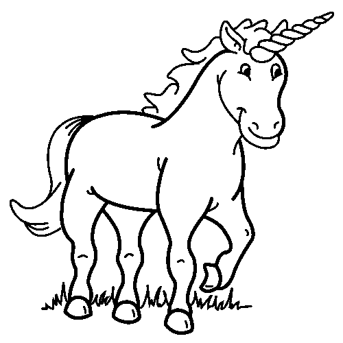 Coloriage 14 Licorne