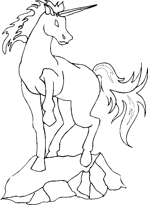 Coloriage 16 Licorne