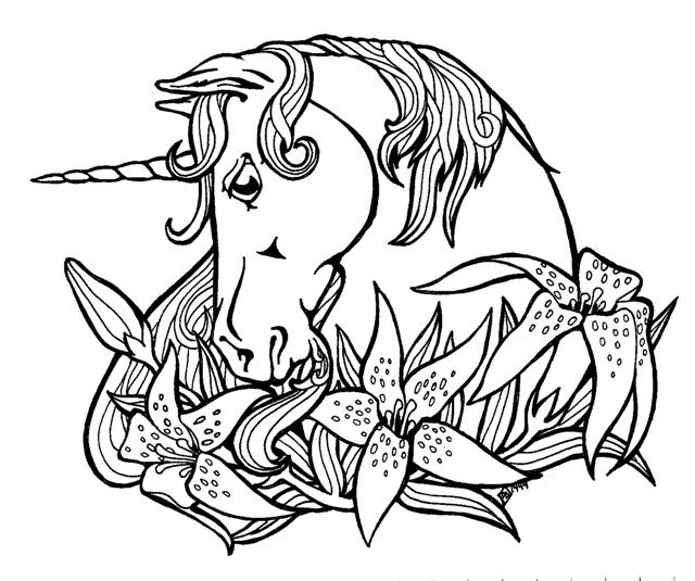 Coloriage 18 Licorne