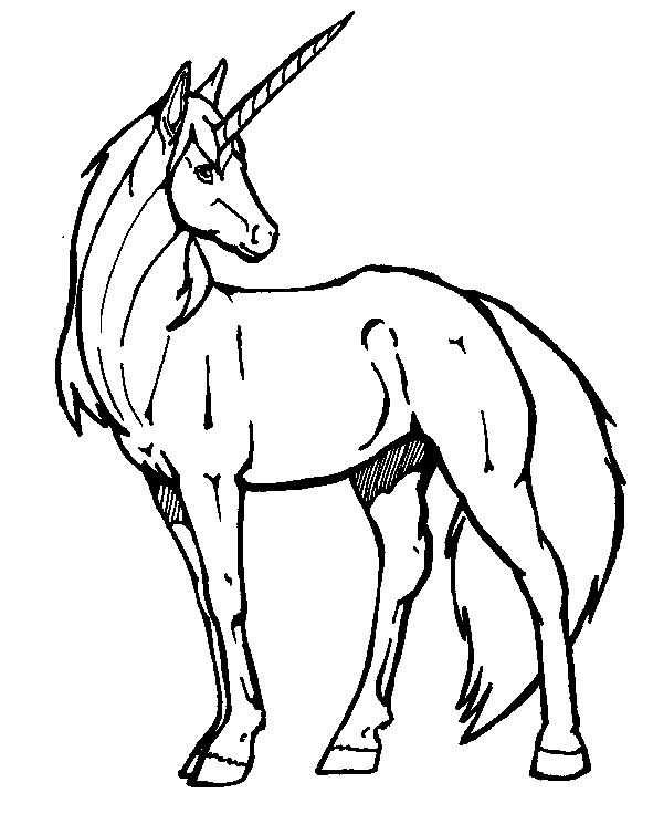 Coloriage 2 Licorne