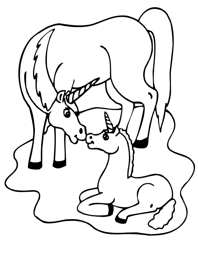 Coloriage 26 Licorne