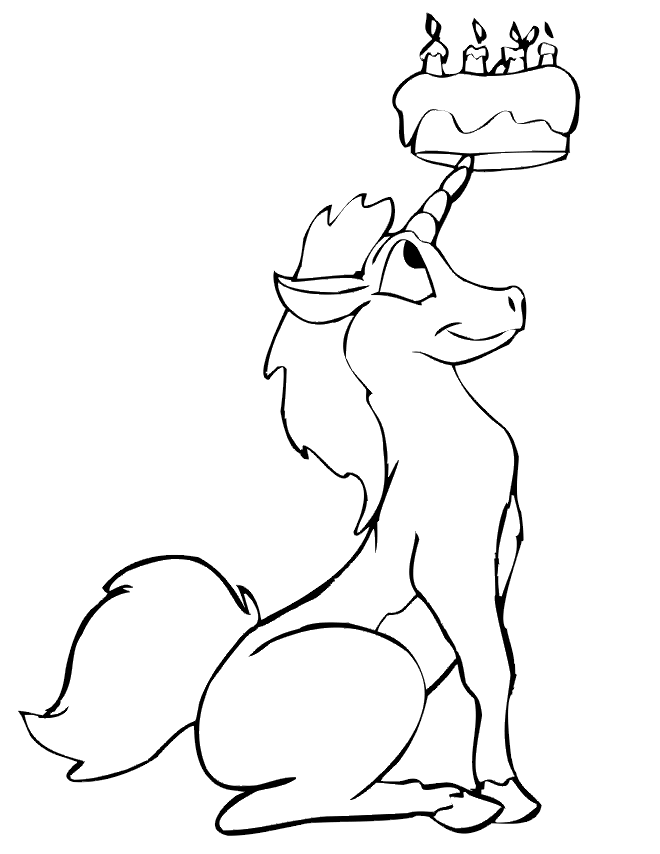 Coloriage 27 Licorne