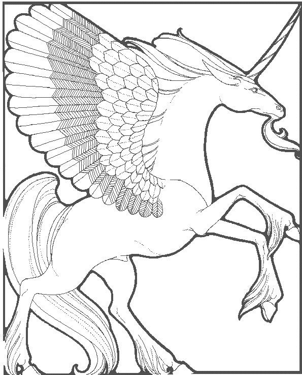 Coloriage 28 Licorne