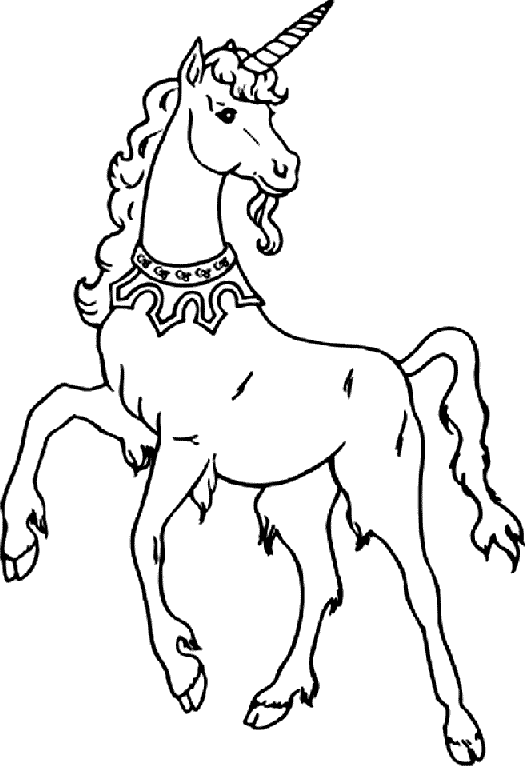 Coloriage 3 Licorne