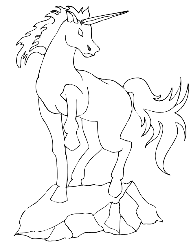 Coloriage 32 Licorne