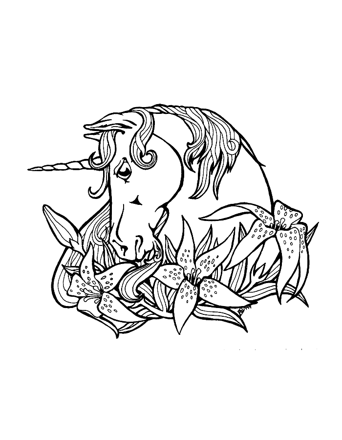 Coloriage 36 Licorne