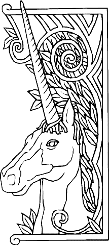 Coloriage 43 Licorne