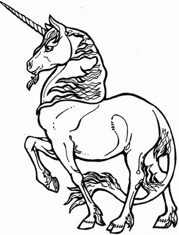 Coloriage 49 Licorne