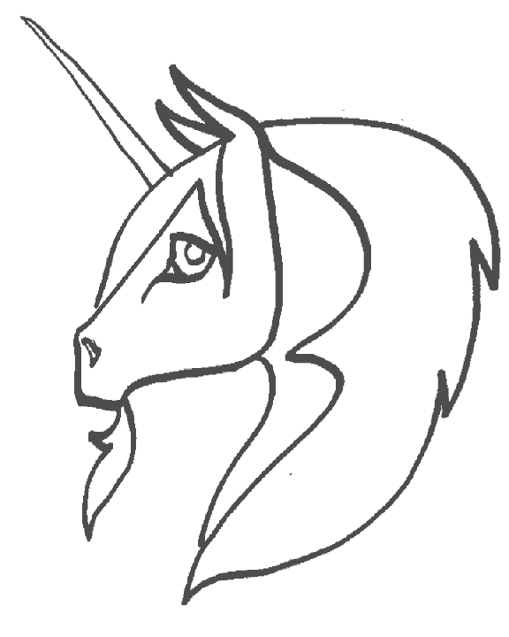 Coloriage 5 Licorne