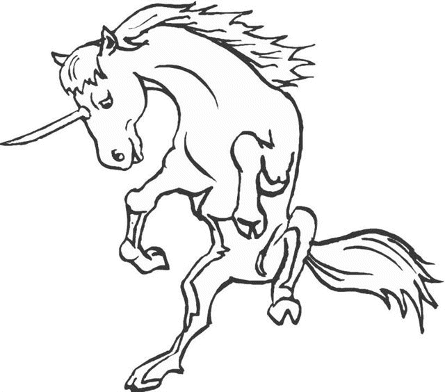 Coloriage 51 Licorne