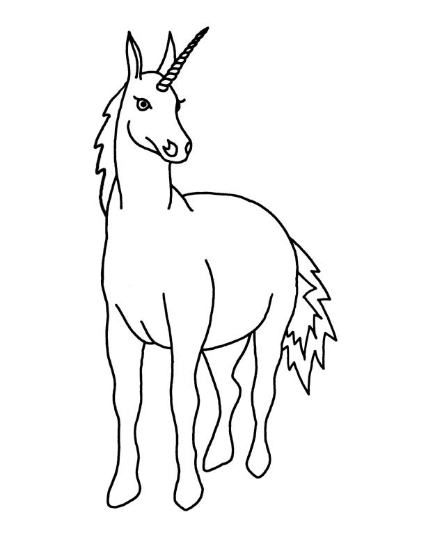 Coloriage 8 Licorne