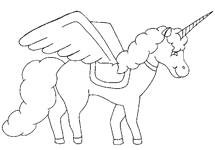 Coloriage Licorne 22