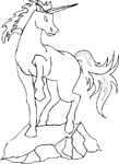 Coloriage Licorne 23