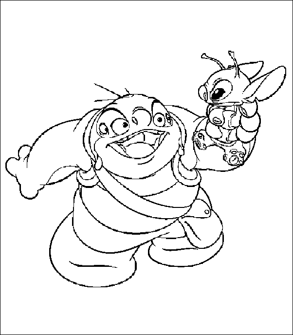 Coloriage 3 Lilostitch