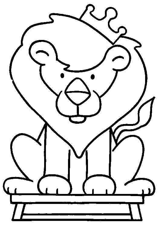 Coloriage 12 Lions