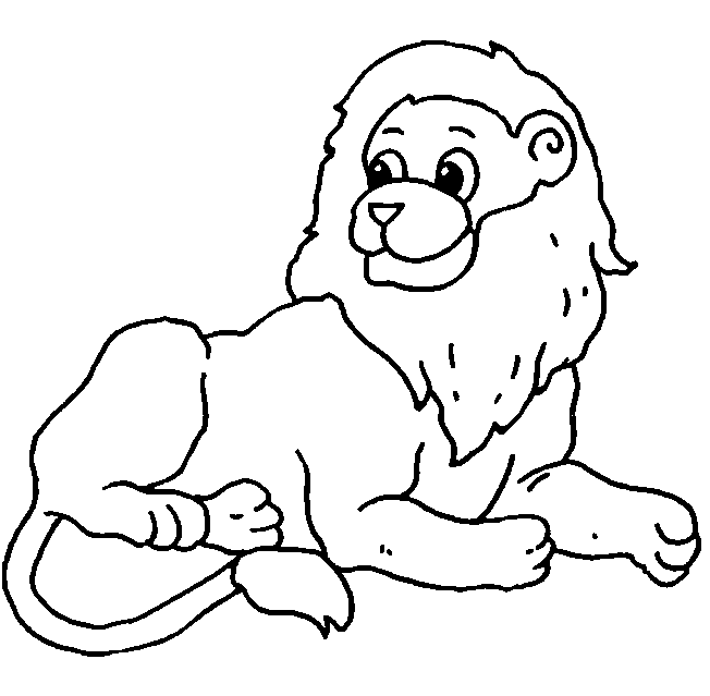 Coloriage Lions 14