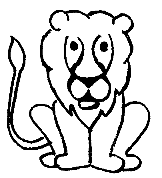 Coloriage 15 Lions