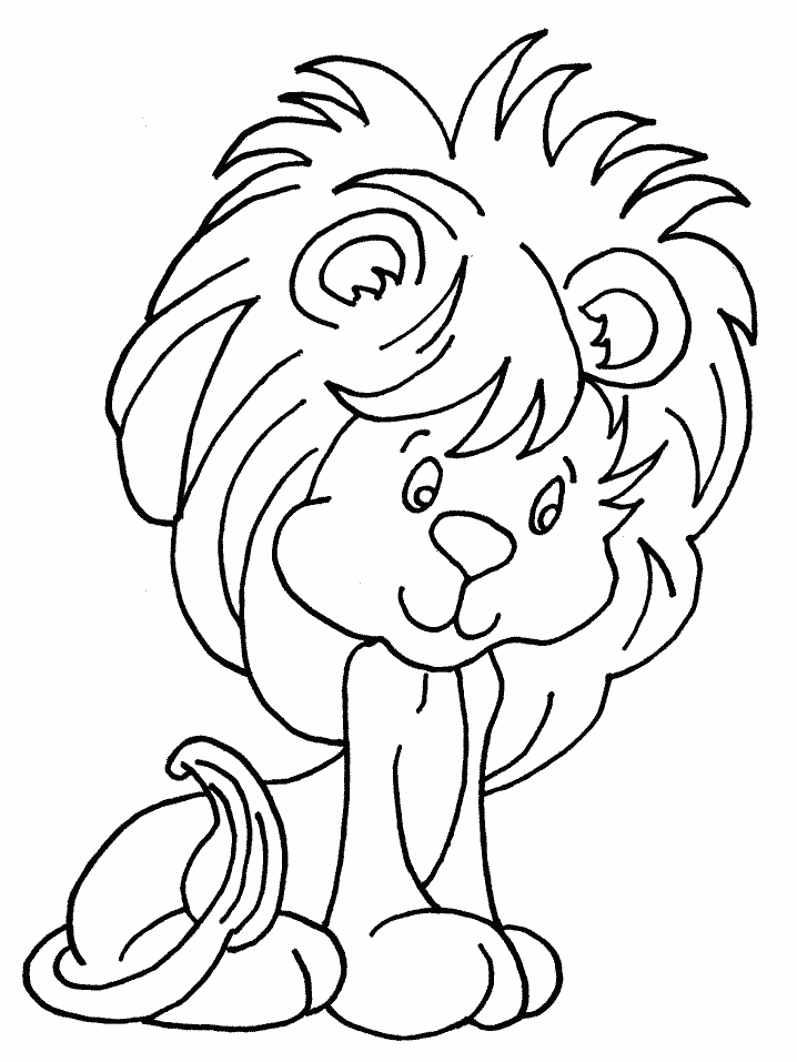 Coloriage 29 Lions