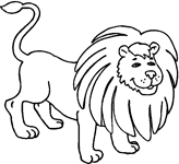 Coloriage Lions 2