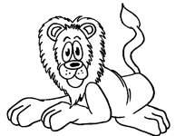 Coloriage Lions 21