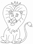 Coloriage Lions 22