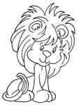 Coloriage Lions 38