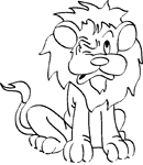 Coloriage Lions 8