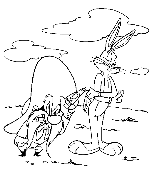 Coloriage 4 Looney-tunes