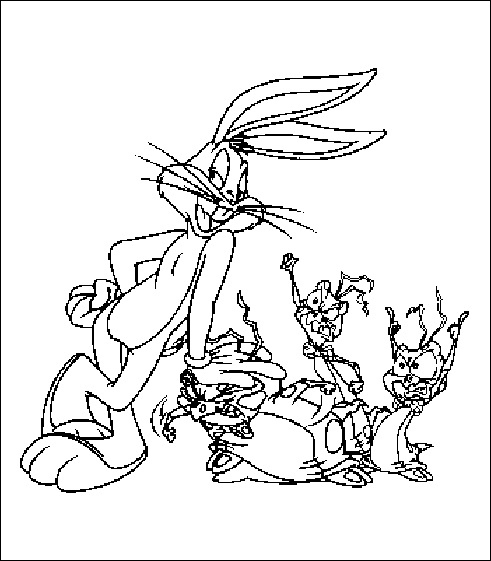 Coloriage 6 Looney-tunes