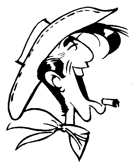 Coloriage 15 Lucky luke