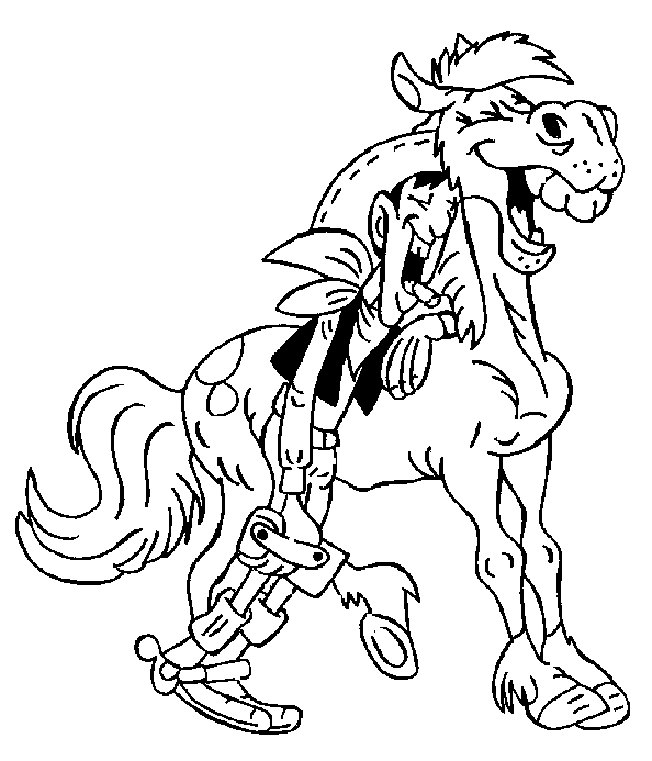 Coloriage 3 Lucky luke