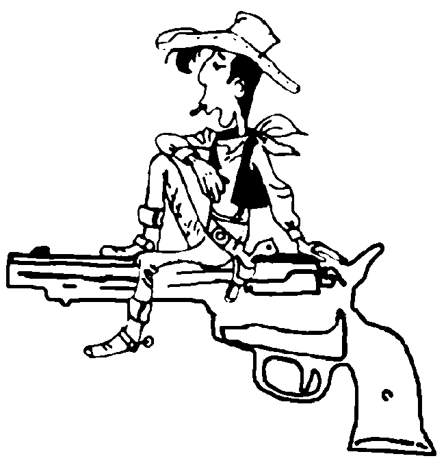 Coloriage 5 Lucky luke