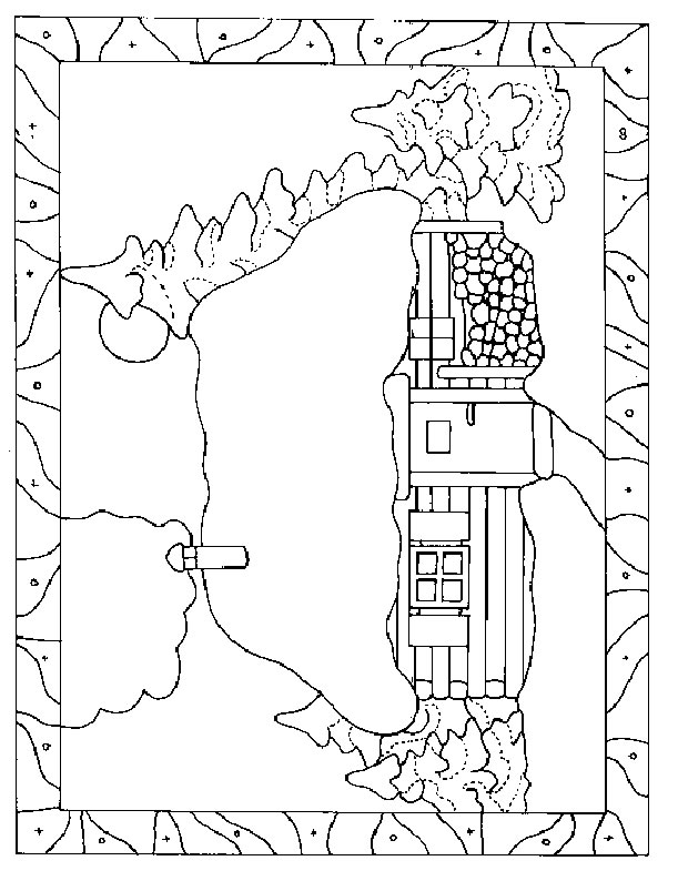 Coloriage 8 Maisons