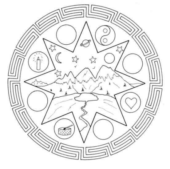 Coloriage 10 Mandala