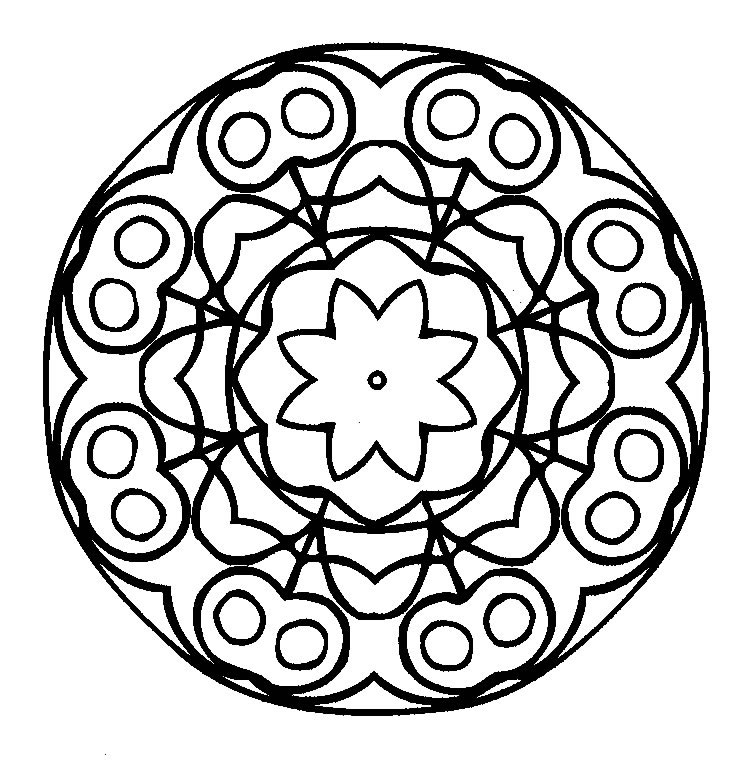 Coloriage 12 Mandala