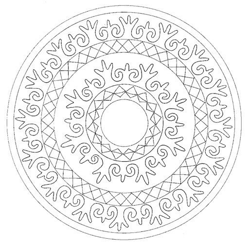 Coloriage 14 Mandala