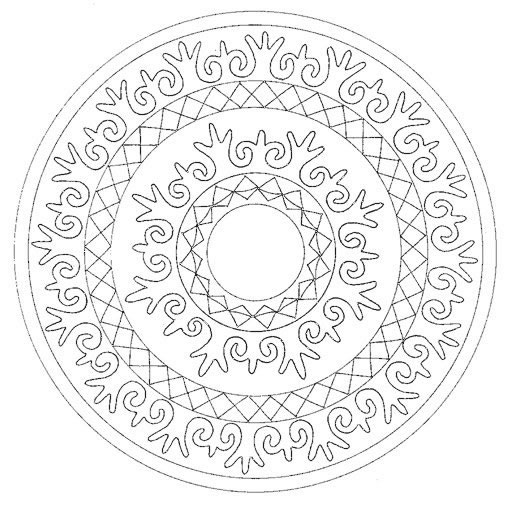 Coloriage 14 Mandala