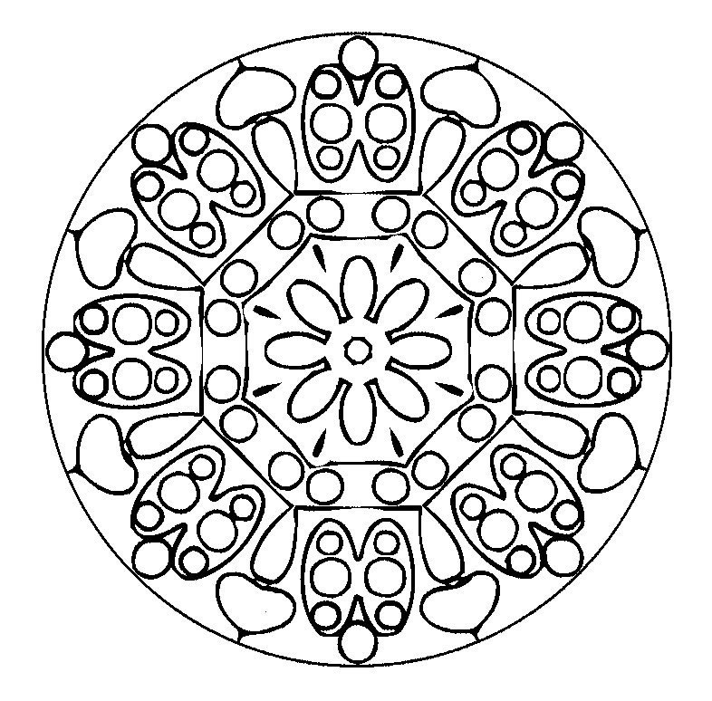 Coloriage 16 Mandala