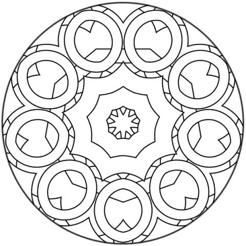 Coloriage 18 Mandala