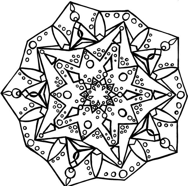 Coloriage 21 Mandala