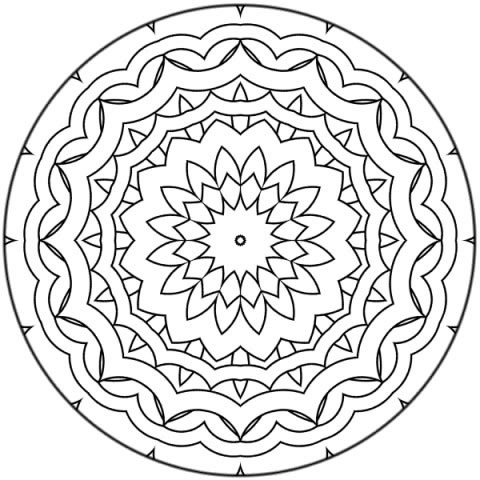 Coloriage 22 Mandala