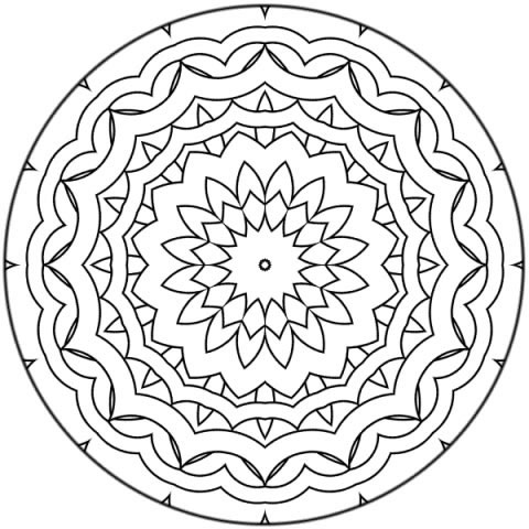 Coloriage 22 Mandala